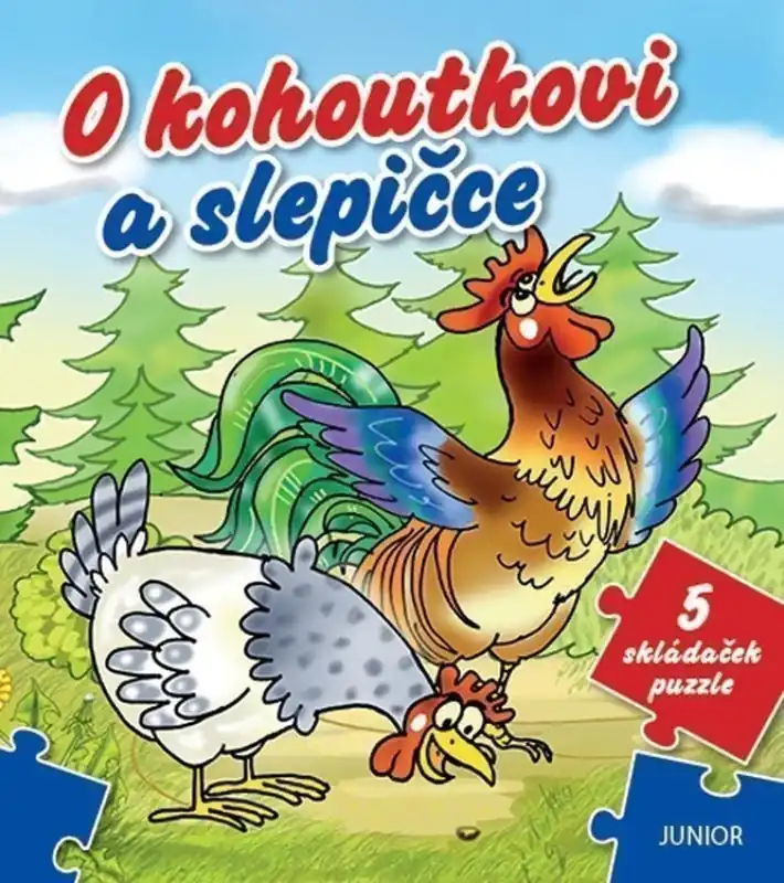 O kohoutkovi a slepičce : 5 skládaček puzzle Kup Teď